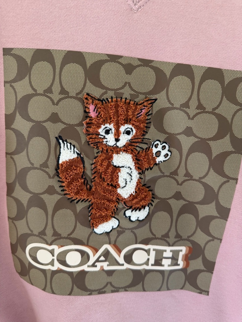 Coach Dusty Pink Crewneck Sweatshirt - Picture 2 of 4